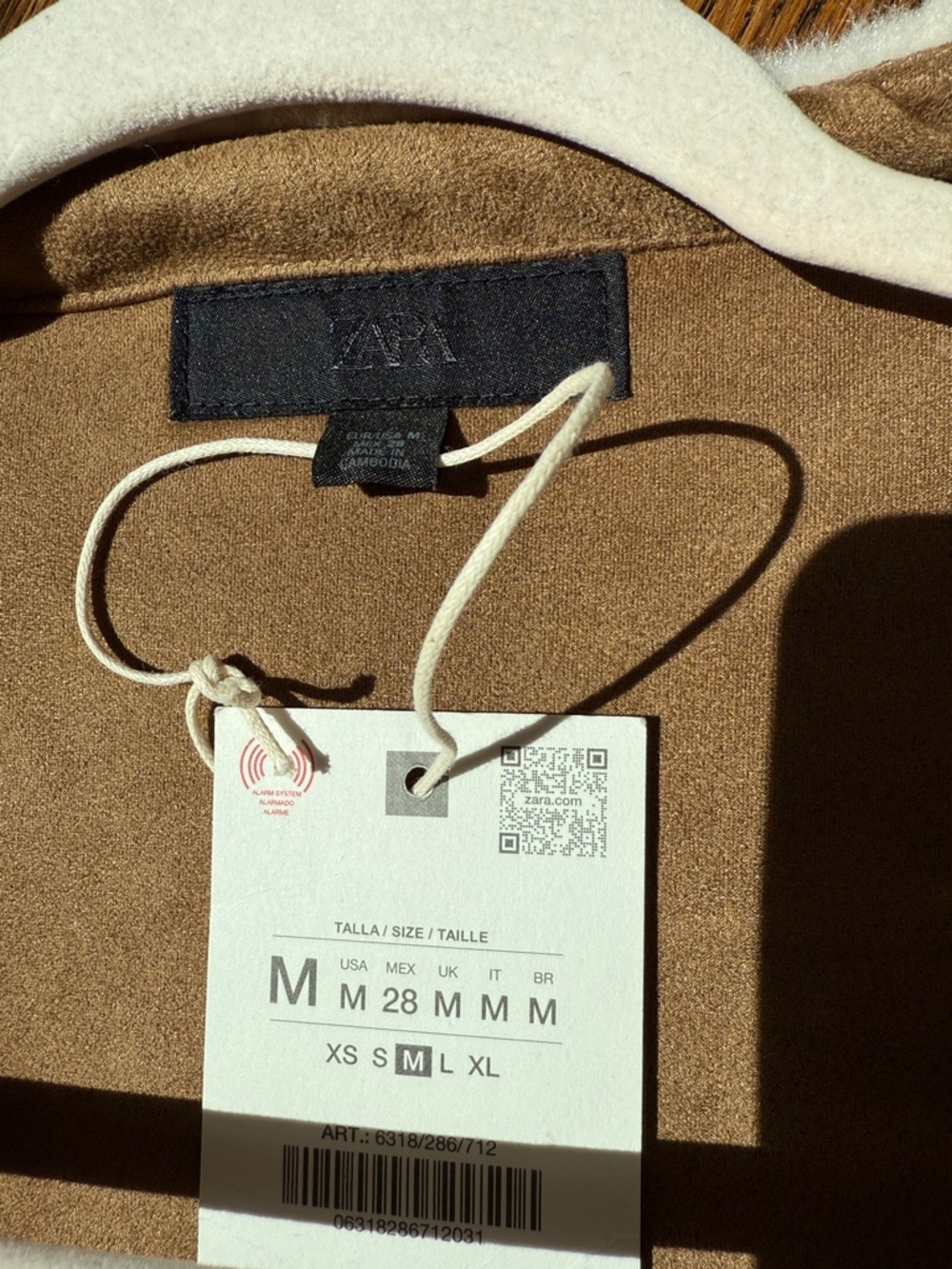 Zara Faux Shearling Jacket With‎ Fireman-Style Lobster Clasps - Picture 16 of 17